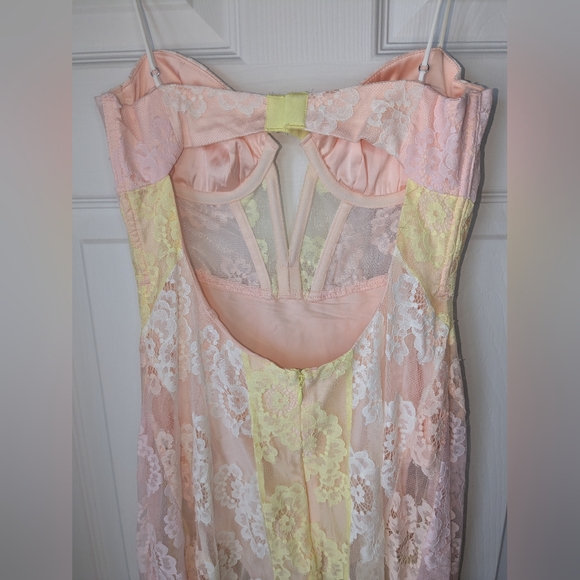 For Love & Lemons Blossom Maxi Dress In Color Multi. Size XS - Picture 7 of 8